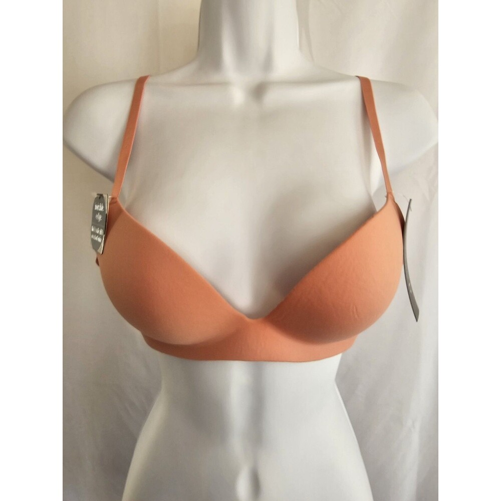 Sophie b Bra Womens Pink Wirefree Push Up Bra 36C